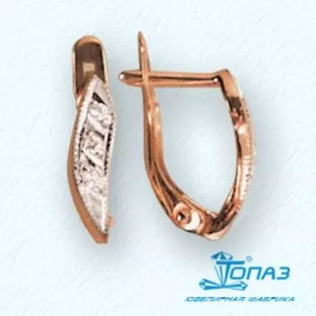 Серьги с фианитами Линии Любви