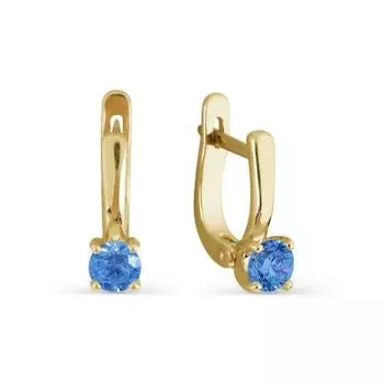 Серьги с фианитами Линии Любви