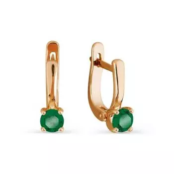 Серьги с фианитами Линии Любви