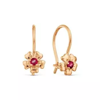 Серьги с фианитами Premium Линии Любви