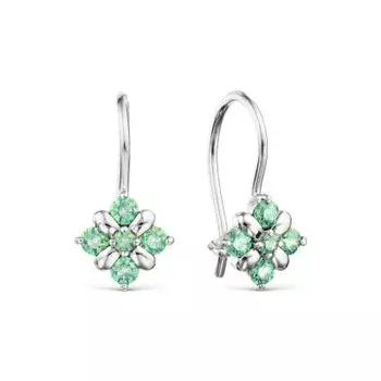 Серьги с фианитами Premiums Линии Любви