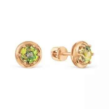 Серьги с фианитами Premium Линии Любви