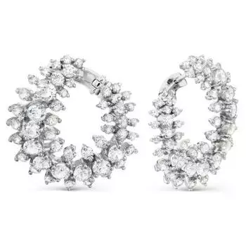 Серьги с фианитами Premium Линии Любви