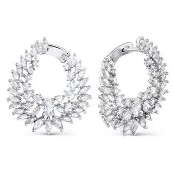 Серьги с фианитами Premium Линии Любви