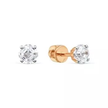 Серьги с фианитами Premiums Линии Любви