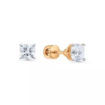 Серьги с фианитами Premium Линии Любви