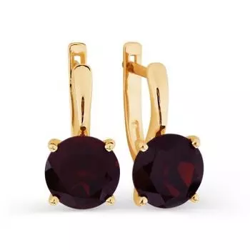 Серьги с гранатами Линии Любви