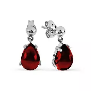 Серьги с гранатами Линии Любви