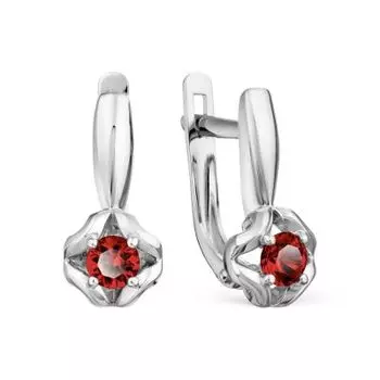 Серьги с гранатами Линии Любви