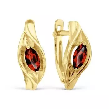 Серьги с гранатами Линии Любви