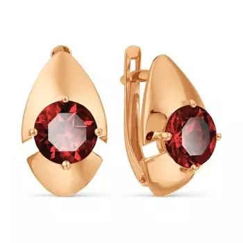 Серьги с гранатами Линии Любви