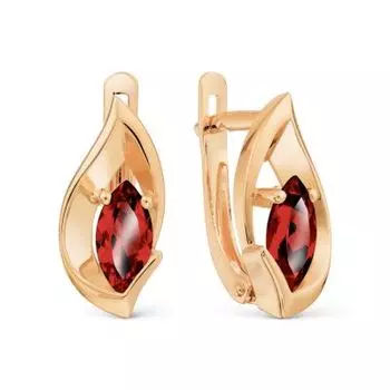 Серьги с гранатами Линии Любви