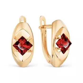 Серьги с гранатами Линии Любви