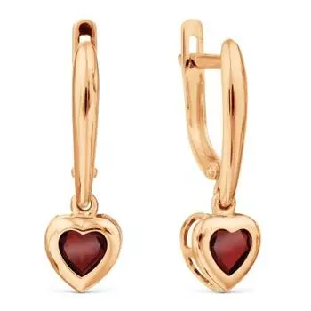 Серьги с гранатами Линии Любви