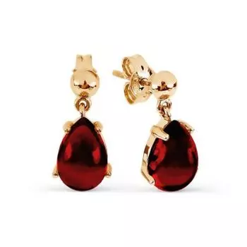 Серьги с гранатами Линии Любви