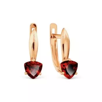 Серьги с гранатами Линии Любви