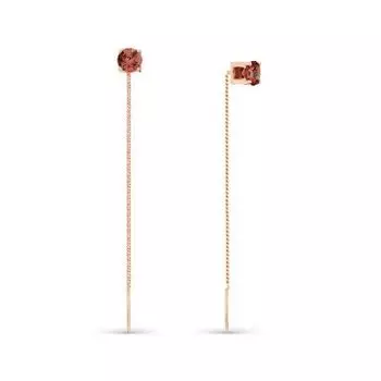 Серьги с гранатами Линии Любви