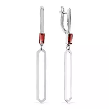 Серьги с гранатами Линии Любви