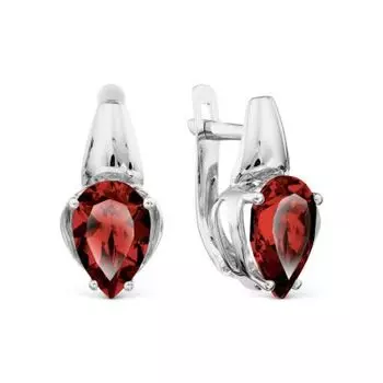Серьги с гранатами Линии Любви