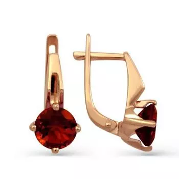 Серьги с гранатами Линии Любви