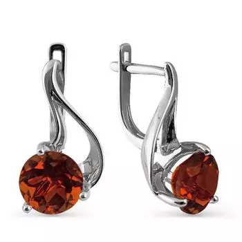 Серьги с гранатами Линии Любви