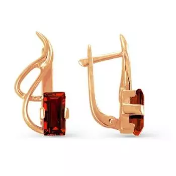 Серьги с гранатами Линии Любви