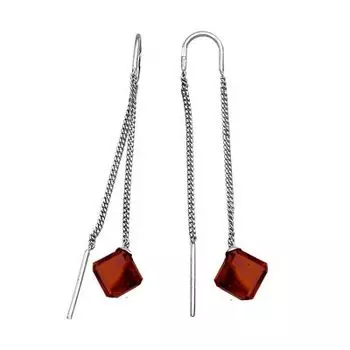 Серьги с гранатами Линии Любви