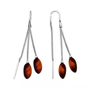 Серьги с гранатами Линии Любви