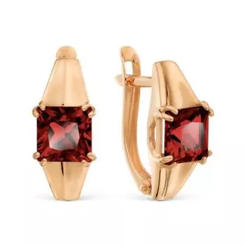 Серьги с гранатами Линии Любви