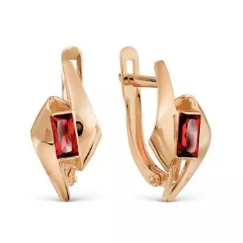 Серьги с гранатами Линии Любви