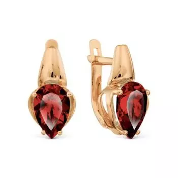 Серьги с гранатами Линии Любви