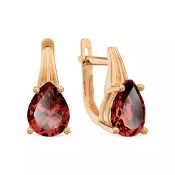 Серьги с гранатами Линии Любви