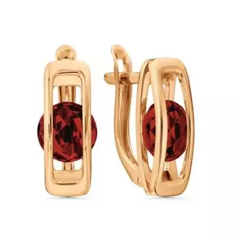 Серьги с гранатами Линии Любви