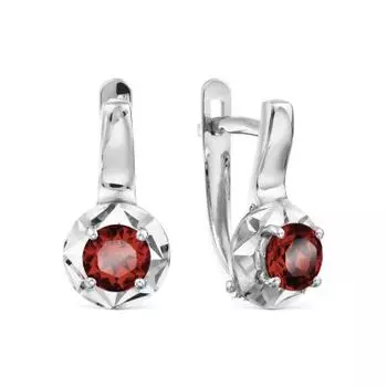 Серьги с гранатами Линии Любви