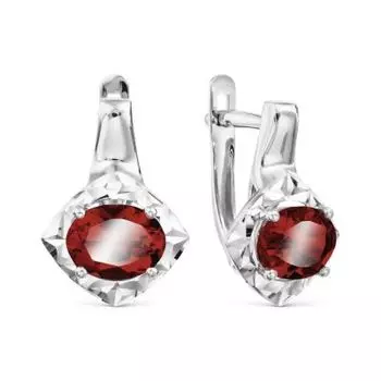 Серьги с гранатами Линии Любви