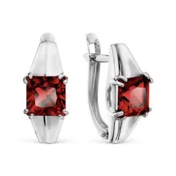 Серьги с гранатами Линии Любви