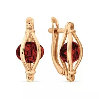 Серьги с гранатами Линии Любви