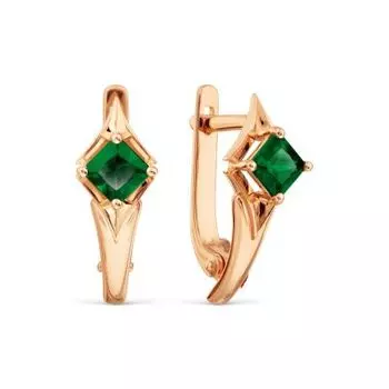 Серьги с изумрудами Линии Любви
