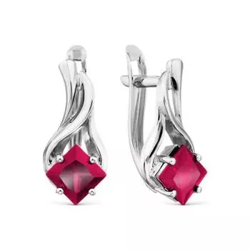 Серьги с корундами Линии Любви