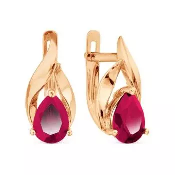 Серьги с корундами Линии Любви