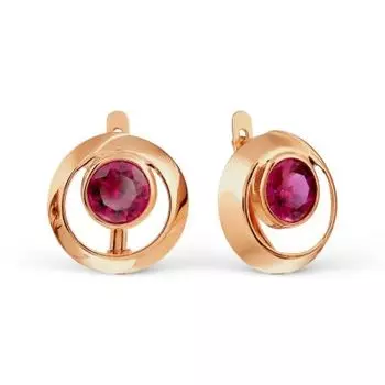 Серьги с корундами Линии Любви