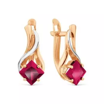 Серьги с корундами Линии Любви