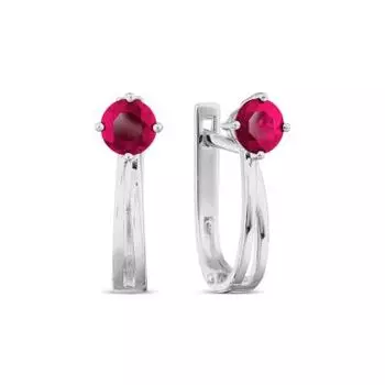 Серьги с рубинами Линии Любви