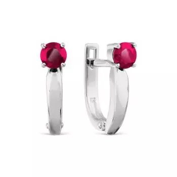 Серьги с рубинами Линии Любви