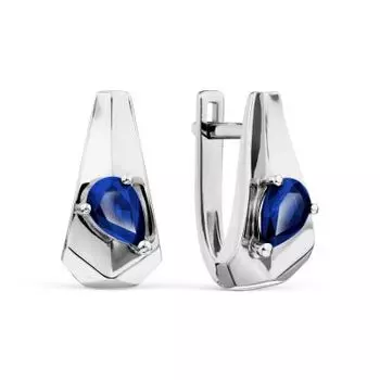 Серьги с сапфирами Линии Любви