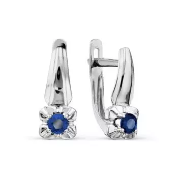 Серьги с сапфирами Линии Любви
