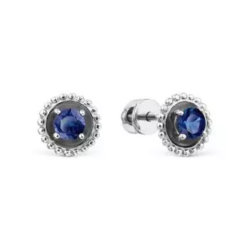 Серьги с сапфирами Линии Любви