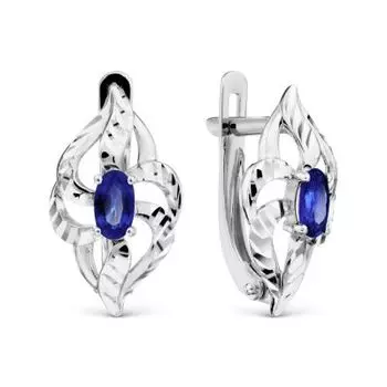 Серьги с сапфирами Линии Любви
