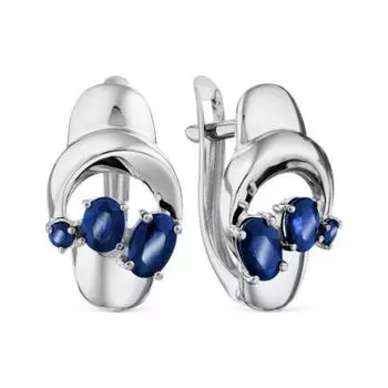 Серьги с сапфирами Линии Любви