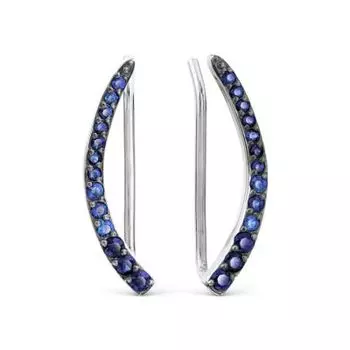 Серьги с сапфирами Линии Любви